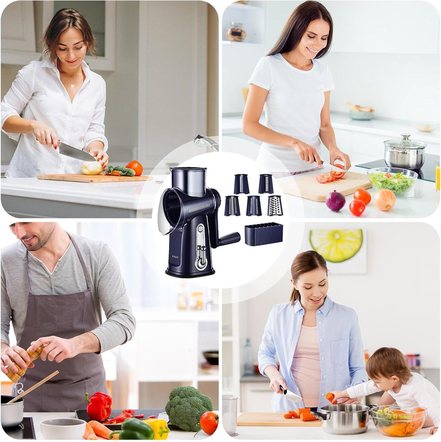 LoopCut | Multifunction Vegetable Cutter with 5 Blades