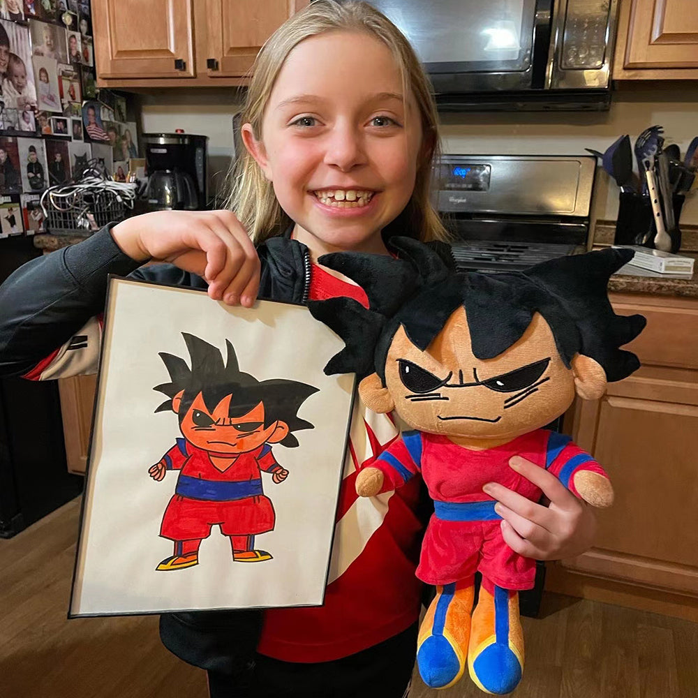 Drow | Custom plush toy based on a drawing