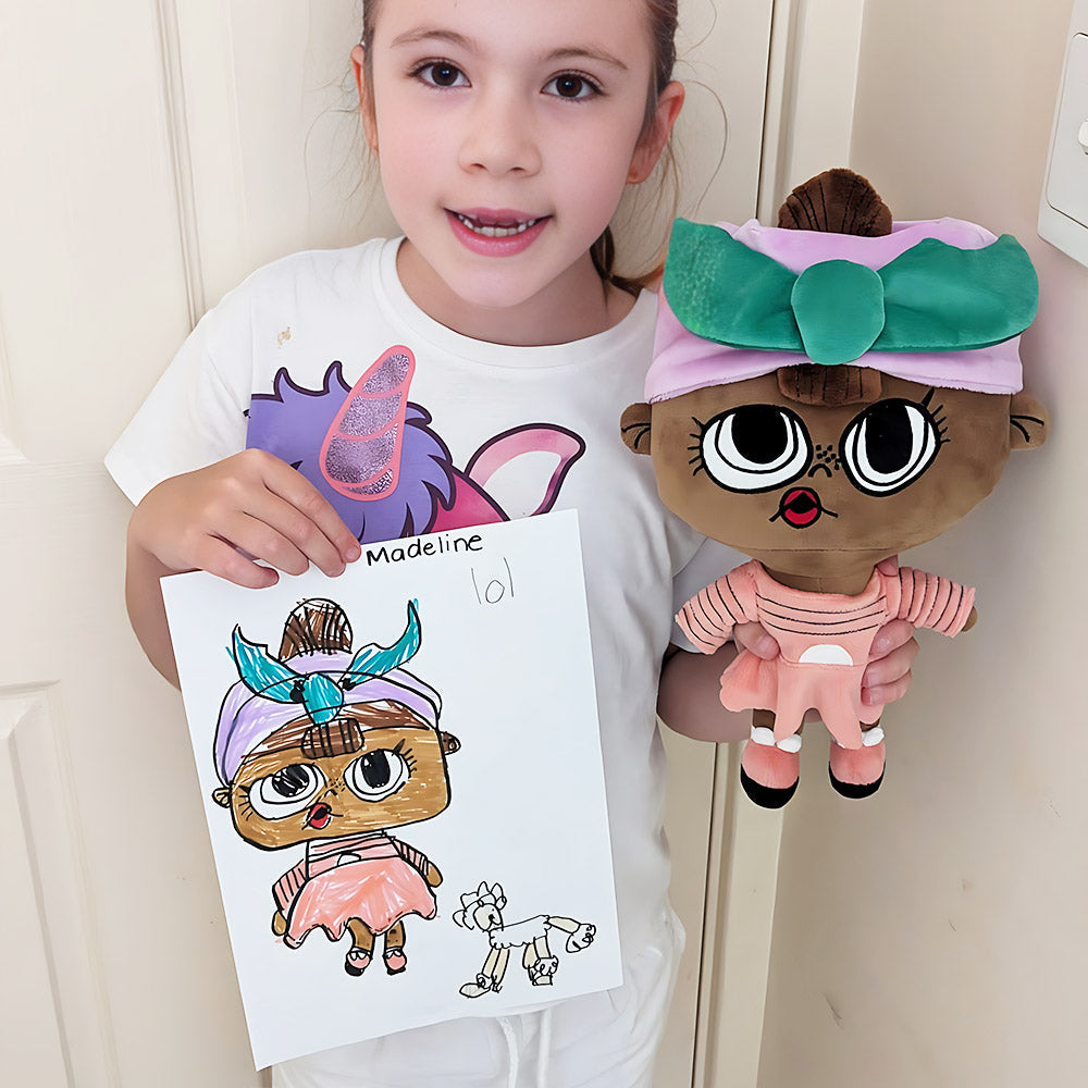 Drow | Custom plush toy based on a drawing