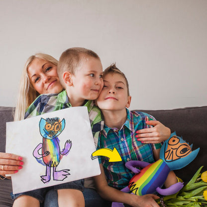 Drow | Custom plush toy based on a drawing