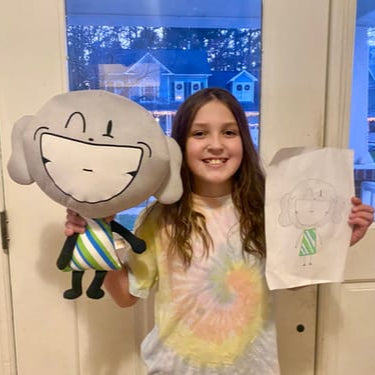 Drow | Custom plush toy based on a drawing