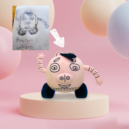 Drow | Custom plush toy based on a drawing