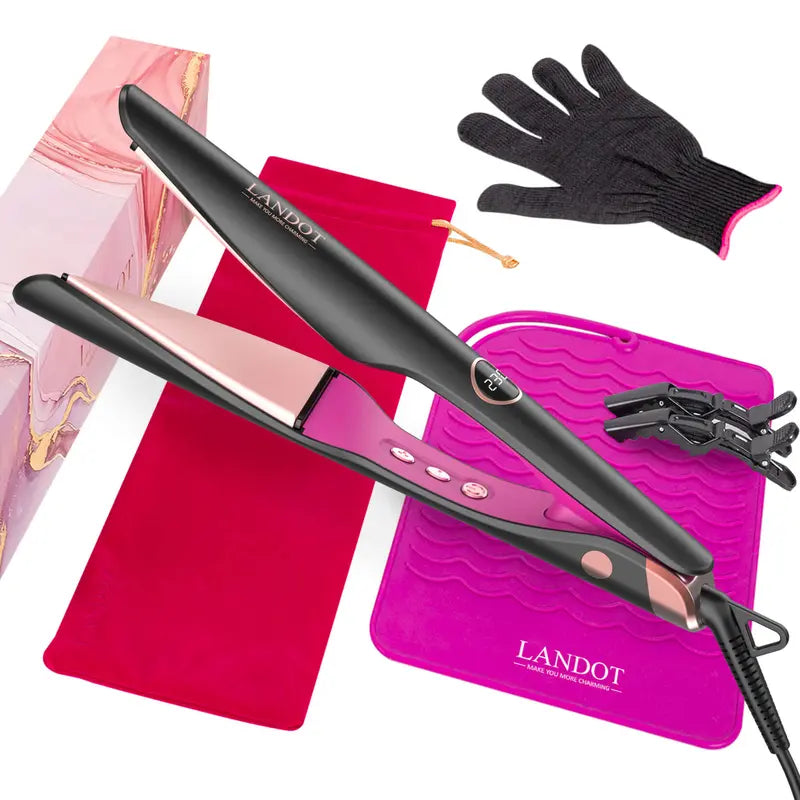 Landot | 2-in-1 Curling Iron and Straightener