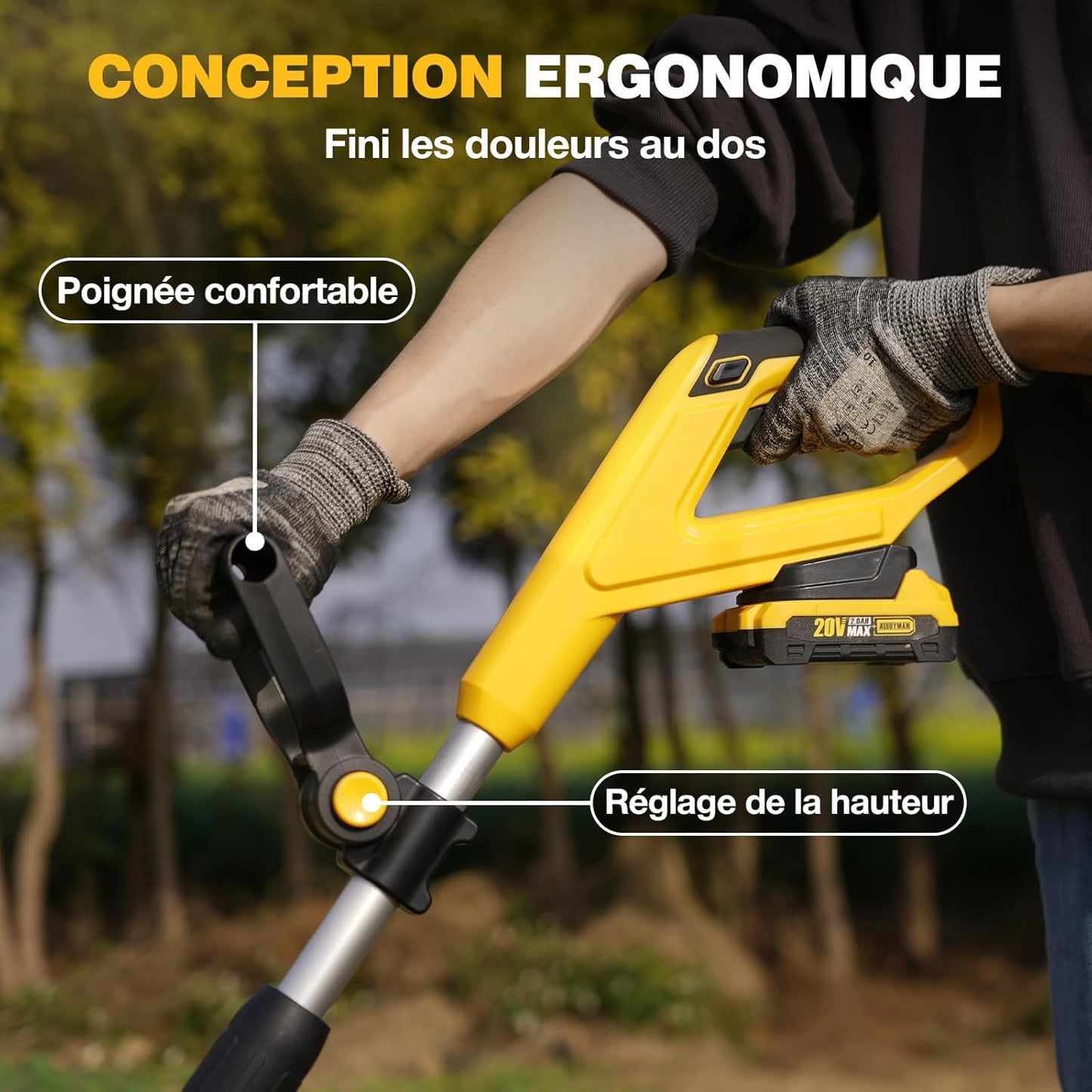 SoilPro20V | Premium cordless tiller