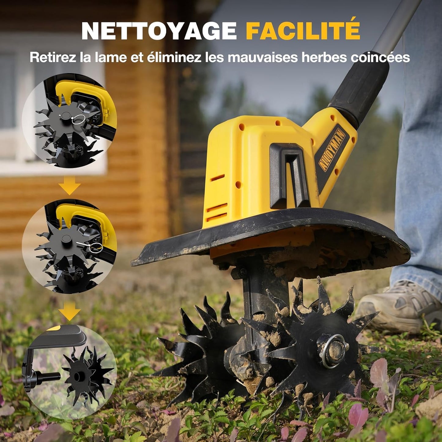 SoilPro20V | Premium cordless tiller