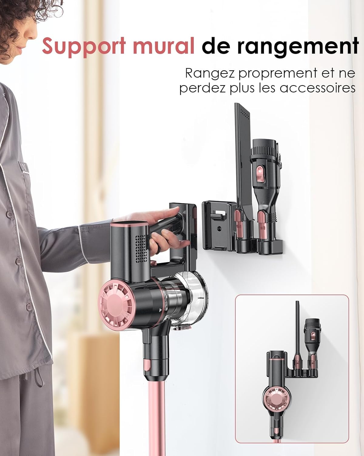 HomeLova | Pink Cordless Vacuum Cleaner