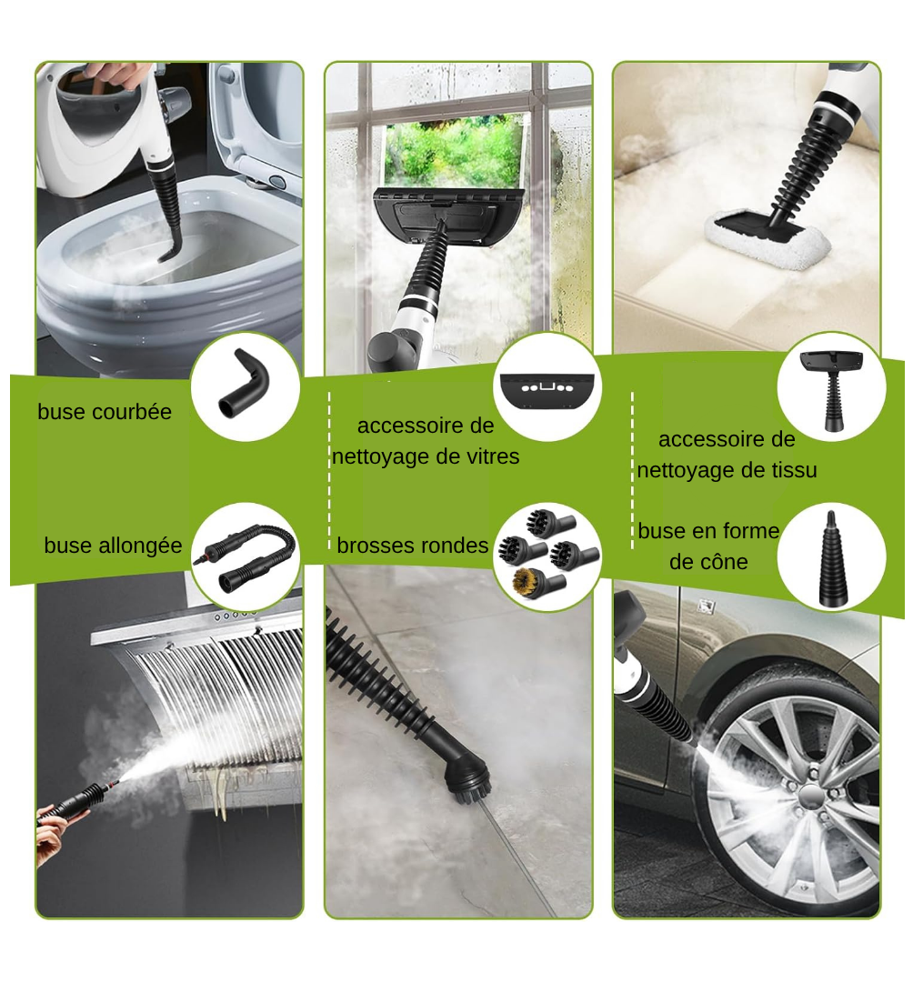 StreamClean | Multi-Surface High-Pressure Cleaner with 12 Accessories